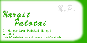 margit palotai business card